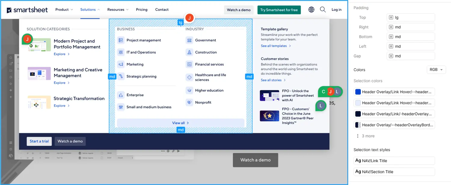 Global navigation on mobile device