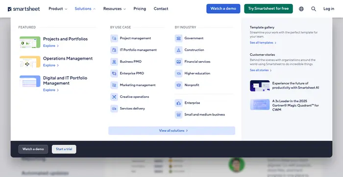 Global navigation on desktop